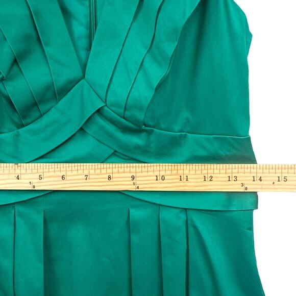 Calvin Klein Dress 2 Teal Green Fit Flare Business Career Party Cocktail Preppy - Picture 13 of 16